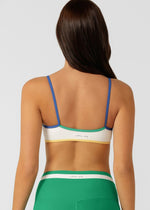 Retro Rib Swim Sports Bra