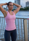 Amy Fitted Active Rib Tank